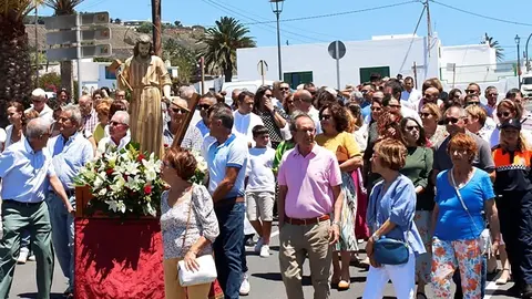 Imagen de archivo de las fiestas de San José Obrero en La Asomada.