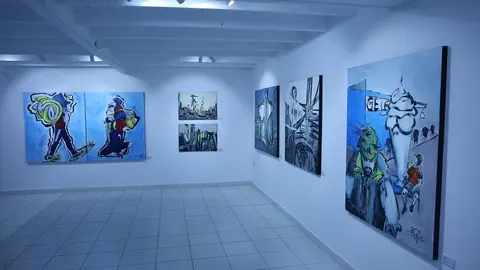 Imagen de algunas de las piezas expuestas.