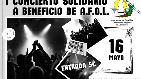 Imagen del cartel anunciador del concierto.