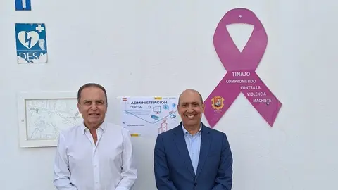 Pedro Viera junto a Jesús Machín.