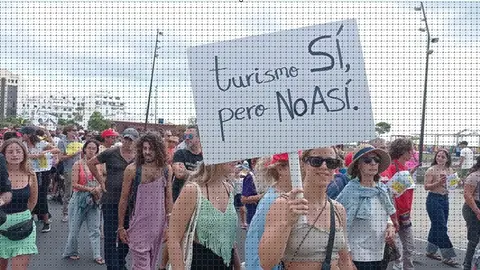 Imagen de archivo de la manifestación Canarias tiene un límite en el año 2024.