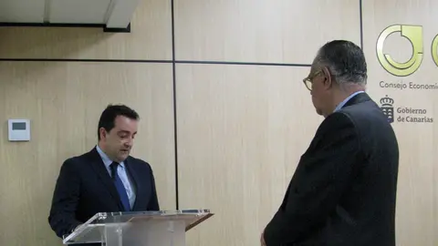 José Valle con José Carlos Francisco.