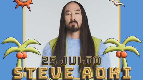 Imagen promocional de Steve Aoki.