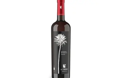 Imagen de la botella de El Grifo premiada.