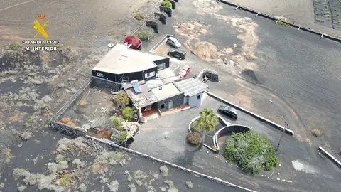 Construcción presuntamente ilegal denunciada por la Guardia Civil en Lanzarote.