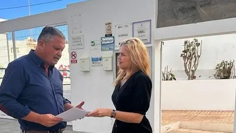 Alfredo Mendoza junto a Cristina Duque.