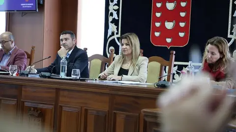 El presidente del Cabildo, Oswaldo Betancort, y la vicepresidenta María Jesús Tovar