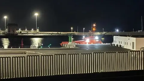 Imagen de una salvamar en Puerto Naos. 