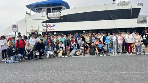 Vecinos de Titerroy en su excursión a Fuerteventura.
