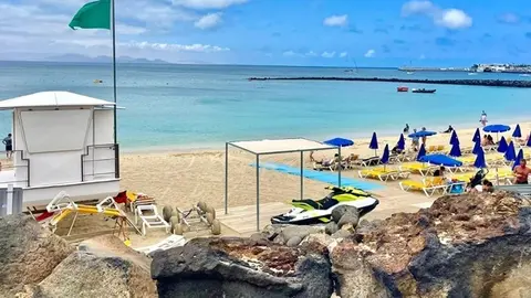 Vista de Playa Dorada este jueves.