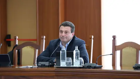 Óscar Noda en un pleno del Cabildo