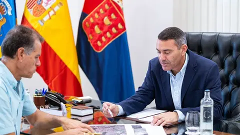 Presidente Oswaldo Betancort y Domingo Cejas