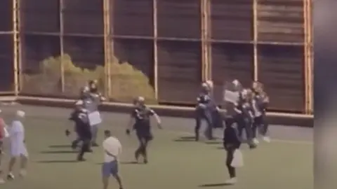 Imagen del último conflicto en un campo de fútbol de Tenerife.