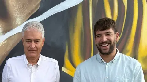 José Juan Cruz junto a Ismael Cruz.