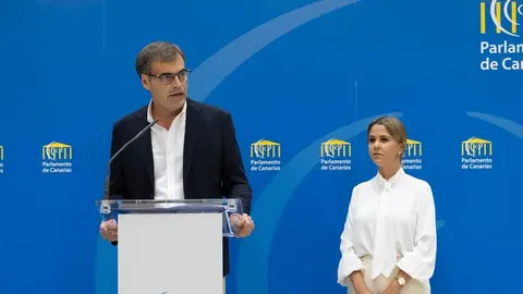 Fernando Enseñat durante su comparecencia ante los medios