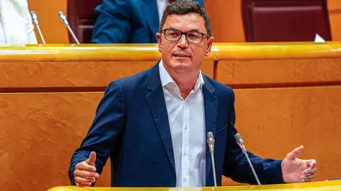 Pablo Rodríguez este lunes en el Senado.