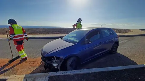 Imagen del vehículo tras el choque