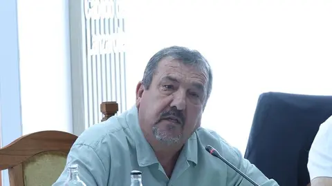 Miguel Ángel Jiménez en el pleno del Cabildo de Lanzarote.