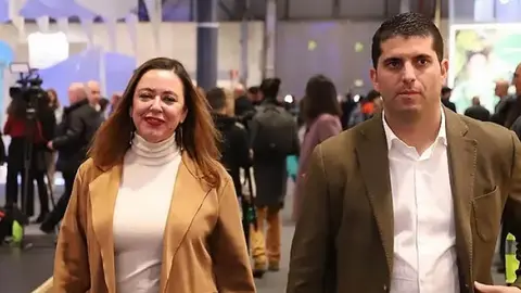 Benjamín Perdomo con María Dolores Corujo en una imagen de archivo. 