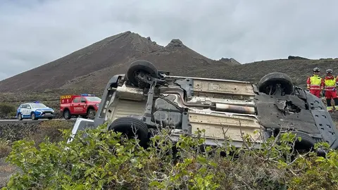 Imagen del vehículo tras el siniestro