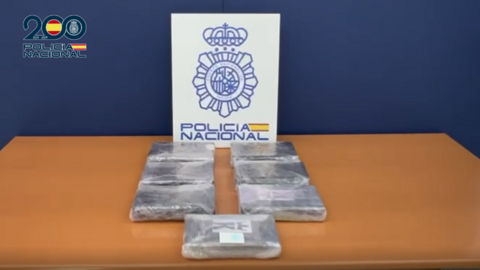 Cocaína incautada por la Policía Nacional.