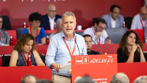 Ángel Víctor Torres este sábado en el encuentro nacional de su partido