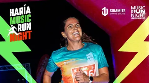 Cartel promocional de la Haría Music Run Night.