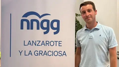 El secretario general de NNGG de Lanzarote y La Graciosa, Pedro Cabrera