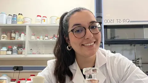 Claudia Cabrera, estudiante de química.