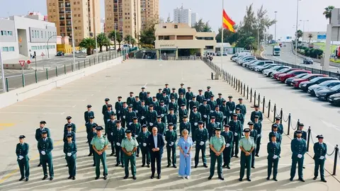 Presentación de los 156 Guardias Civiles alumnos en
prácticas se incorporan a la Zona de
Canarias para reforzar los servicios en las
islas.