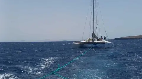 Imagen de uno de los rescates realizados por EMERLAN.