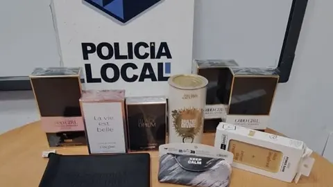 Algunos de los productos sustraídos.