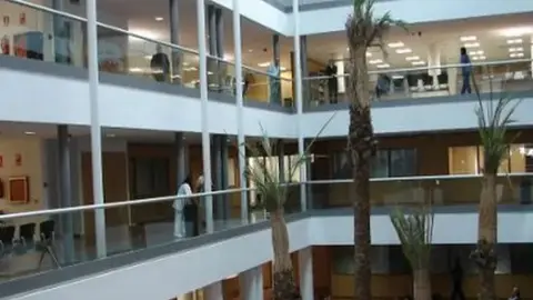 Imagen del interior de los juzgados de Arrecife. 