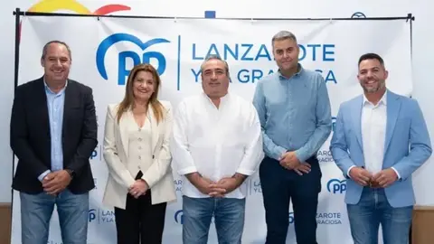 Imagen de los consejeros del PP en el Cabildo de Lanzarote.