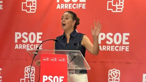 María Dolores Corujo, secretaria general del PSOE.