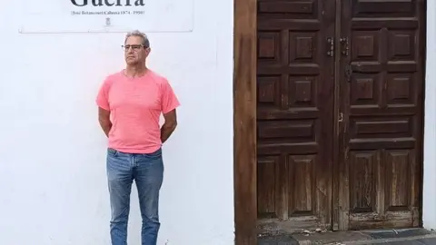 Serapio Rojas en una imagen reciente en La Villa de Teguise.