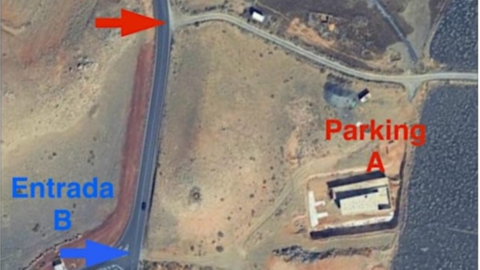 aparcamiento en zona arqueológica zonzamas.