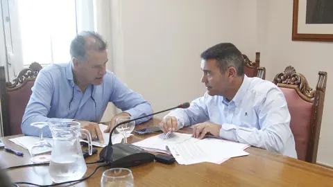 Oswaldo Betancort junto a Domingo Cejas.