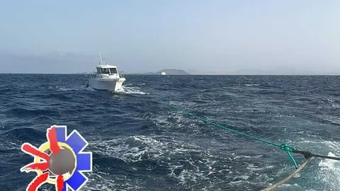 Imagen de la embarcación rescatada.