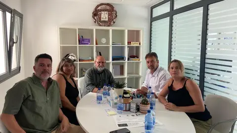 Reunión de NC con el concejal Saavedra.