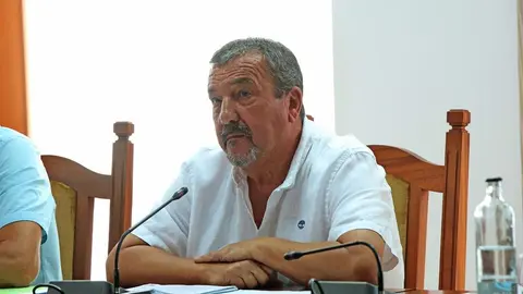 Miguel Ángel Jiménez en un pleno del Cabildo.