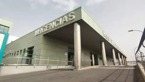 Entrada al servicio de Urgencias del hospital de Arrecife. 