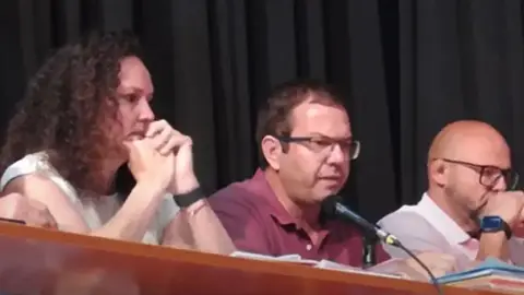 Antonio Morales en una intervención en un pleno desarrollado en Tinajo.