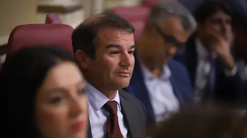 Marcos Hernández en el Parlamento de Canarias.