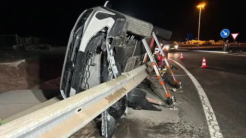 Así quedó el vehículo tras el grave accidente
