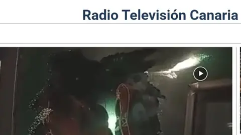 Imagen de la portada de la página oficial de la Radiotelevisión Canaria.