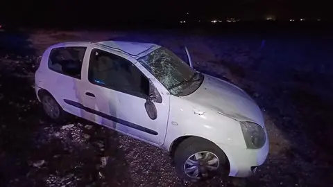 Imagen de cómo quedó el vehículo.