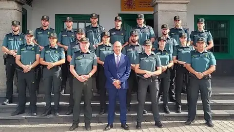 Imagen de una de las recientes presentaciones de agentes en prácticas en Lanzarote. 