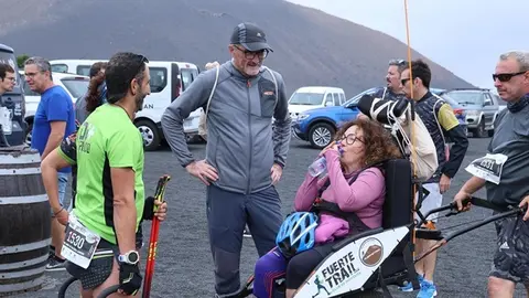 Marci Acuña durante la Wine Run 2025.