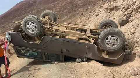 Estado en el que se encontraba el vehículo cuando llegaron los bomberos